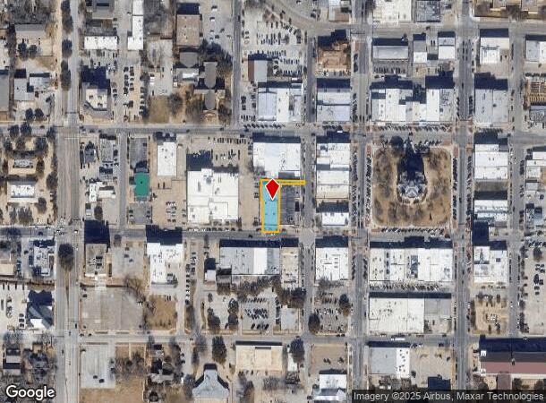  222 W Hickory St, Denton, TX Parcel Map