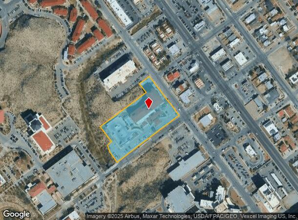  111 W University Ave, El Paso, TX Parcel Map