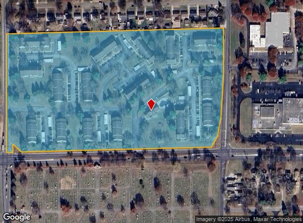  1182 Quail Run Dr, Columbus, IN Parcel Map