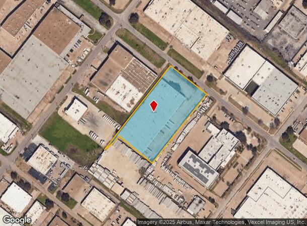  8181 Ambassador Row, Dallas, TX Parcel Map