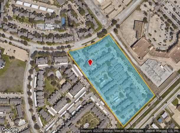 6351 Hulen Bend Blvd, Fort Worth, TX Parcel Map