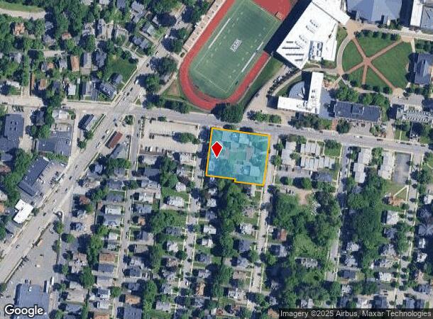 91 Institute Rd, Worcester, MA Parcel Map
