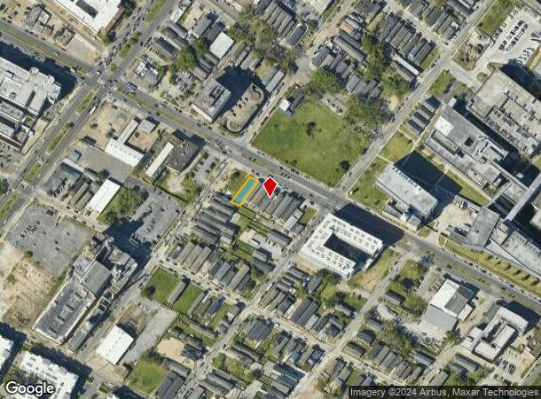  2536 Tulane Ave, New Orleans, LA Parcel Map