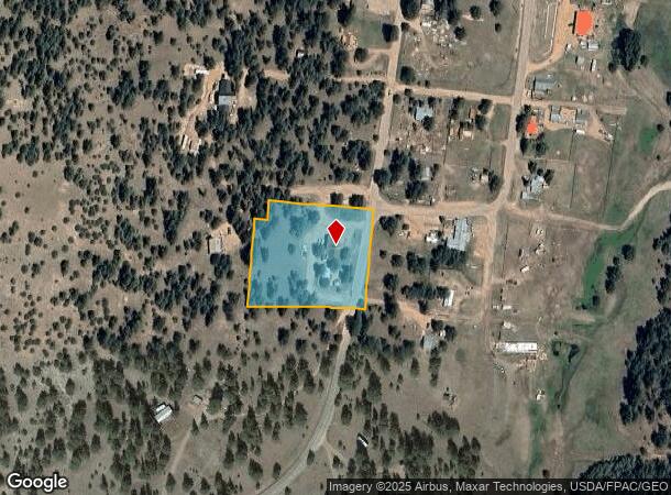 1245 Canon St, Guffey, CO Parcel Map