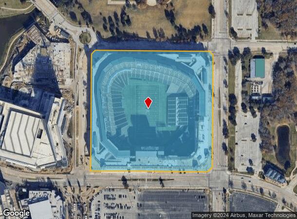  1000 Ballpark Way, Arlington, TX Parcel Map