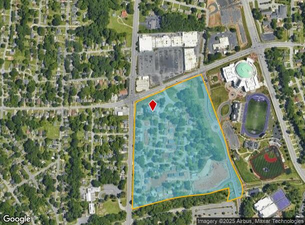 1124 E Lexington Ave, High Point, NC Parcel Map