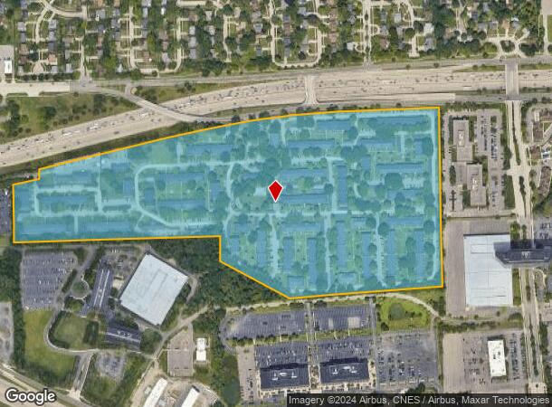  20800 Knob Woods Dr, Southfield, MI Parcel Map