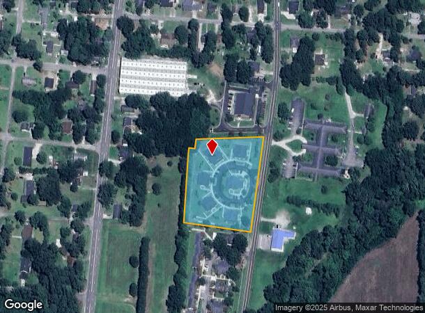 1206 S Walnut St, Fairmont, NC Parcel Map