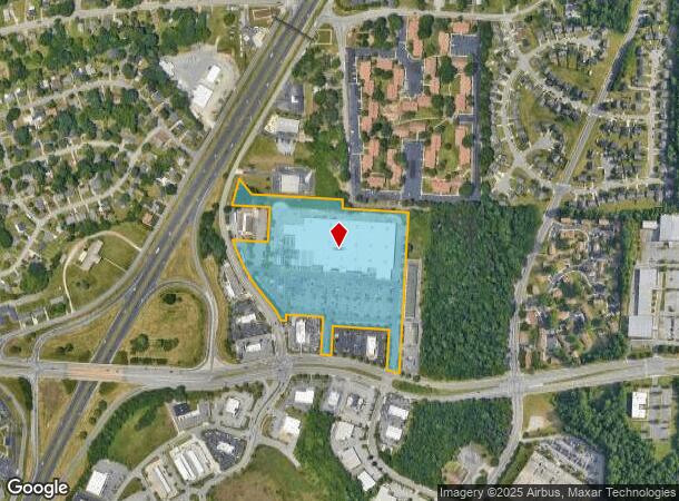 2005 E Cone Blvd, Greensboro, NC Parcel Map