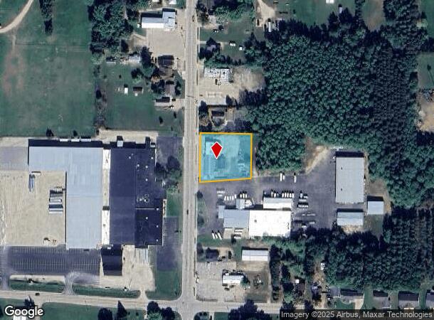 1206 Depot St, Manawa, WI Parcel Map