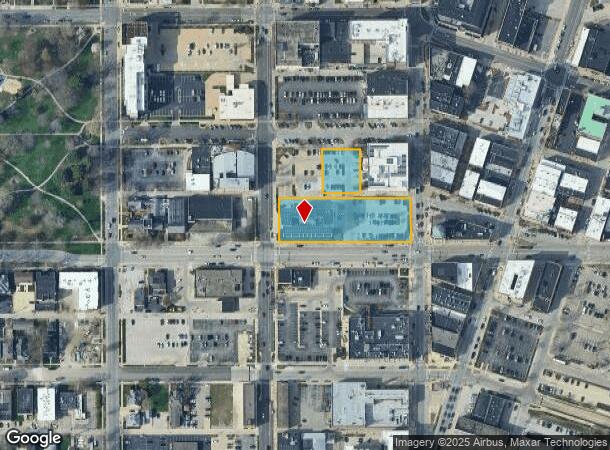  100 W University Ave, Champaign, IL Parcel Map