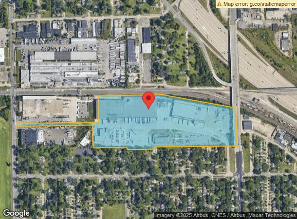  12499 Evergreen Ave, Detroit, MI Parcel Map