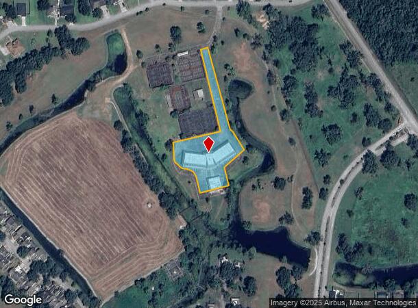  1 Brigid Ct, West Columbia, TX Parcel Map