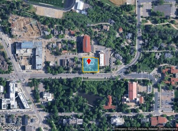  1505 University Ave, Boulder, CO Parcel Map