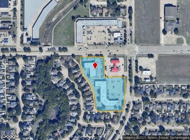 1206 E Main St, Allen, TX Parcel Map