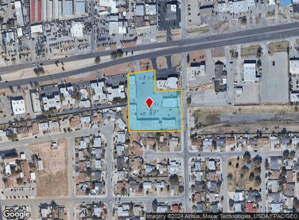  9828 Montana Ave, El Paso, TX Parcel Map