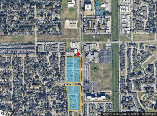 10800 Fondren Rd, Houston, TX Parcel Map