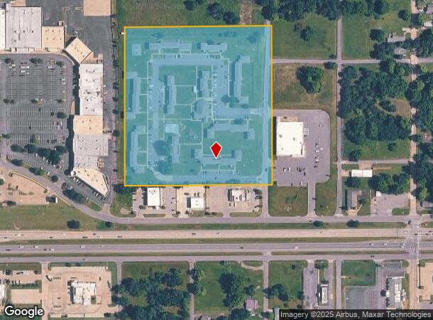 2100 Carroll St, Muskogee, OK Parcel Map