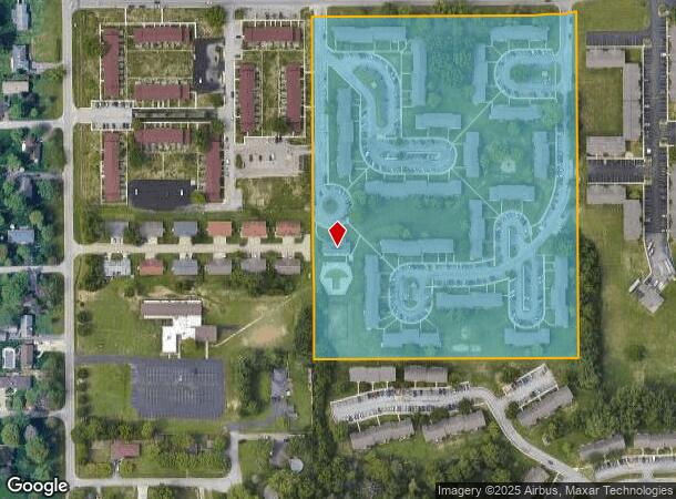 4649 Strawbridge St, Indianapolis, IN Parcel Map