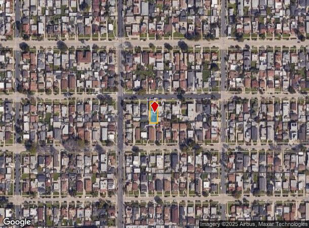  1542 W 84Th St, Los Angeles, CA Parcel Map