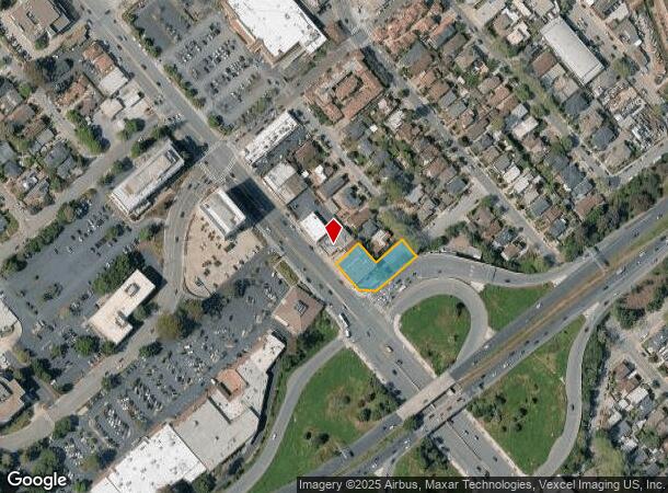  1743 S El Camino Real, San Mateo, CA Parcel Map