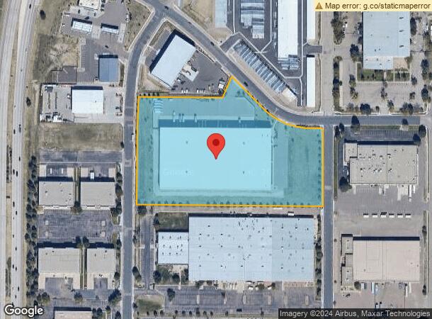  955 Aeroplaza Dr, Colorado Springs, CO Parcel Map