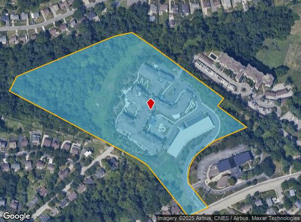 1300 Bower Hill Rd, Pittsburgh, PA Parcel Map