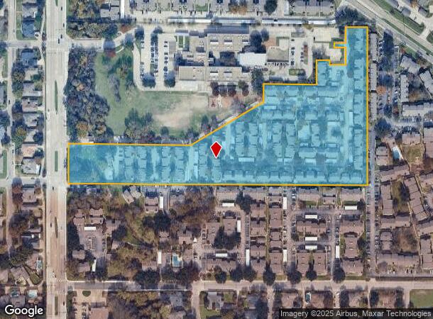 12516 Audelia Rd, Dallas, TX Parcel Map