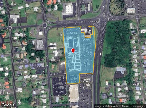  50 E Puainako St, Hilo, HI Parcel Map