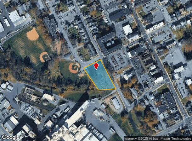  160 S Poplar St, Elizabethtown, PA Parcel Map