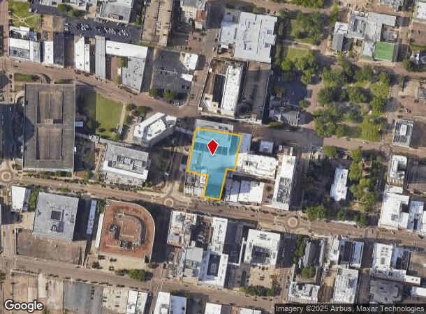  210 E Capitol St, Jackson, MS Parcel Map