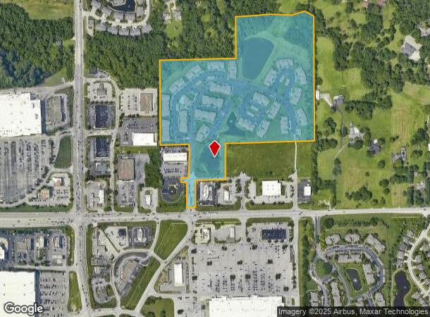  6810 Valley Ridge Dr, Indianapolis, IN Parcel Map