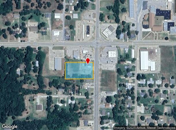  120 S Dawson St, Meeker, OK Parcel Map