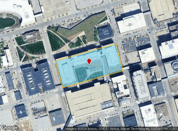  1100 Locust St, Des Moines, IA Parcel Map