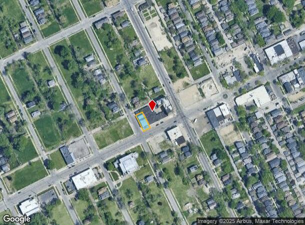  14801 Kercheval St, Detroit, MI Parcel Map