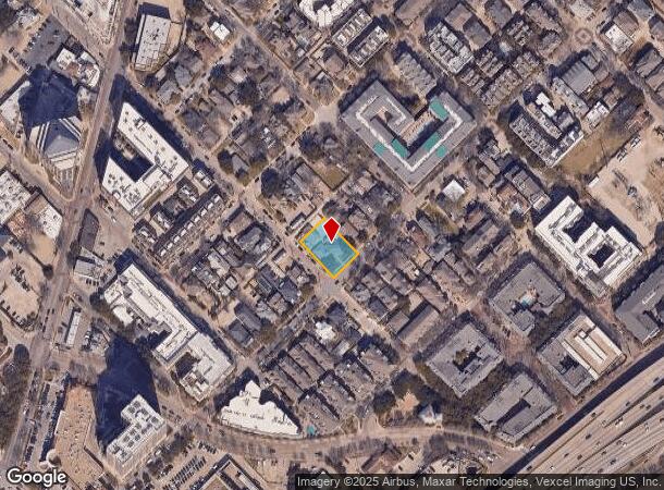  2605 Thomas Ave, Dallas, TX Parcel Map