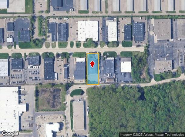 2545 Industrial Row Dr, Troy, MI Parcel Map