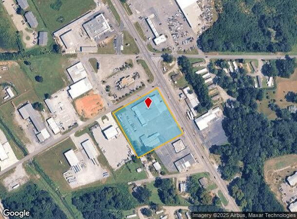 7Th St North At Center Ave, Clanton, AL Parcel Map