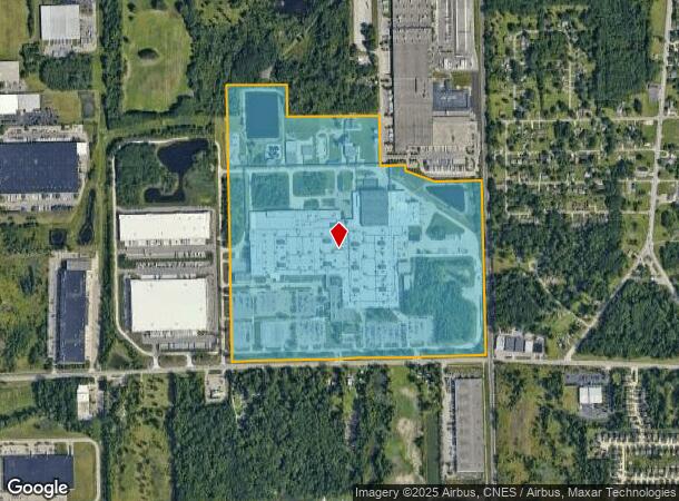  36880 Ecorse Rd, Romulus, MI Parcel Map