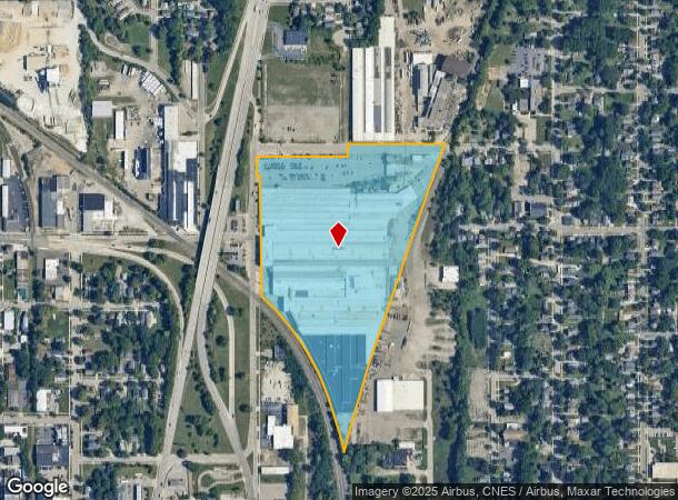 1600 N Larch St, Lansing, MI Parcel Map