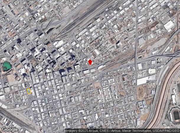  110 W Overland Ave, El Paso, TX Parcel Map