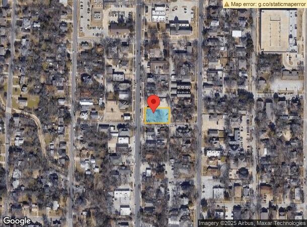  1010 N Elm St, Denton, TX Parcel Map