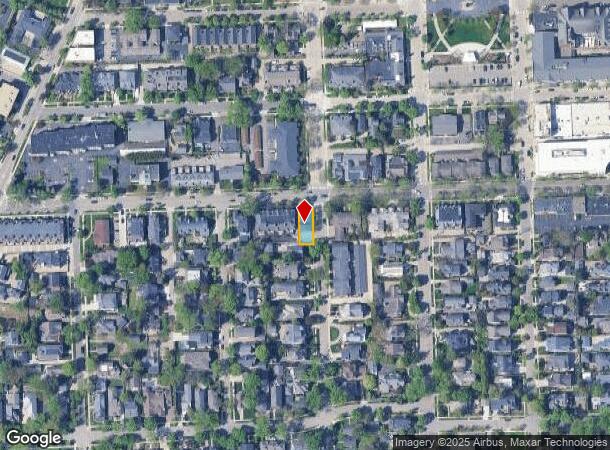  407 W Brown St, Birmingham, MI Parcel Map