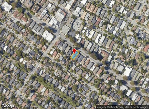  1133 El Camino Real, Burlingame, CA Parcel Map