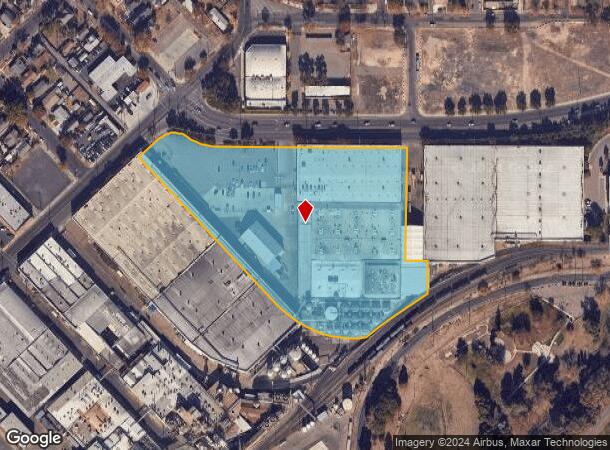  1306 D St, Modesto, CA Parcel Map