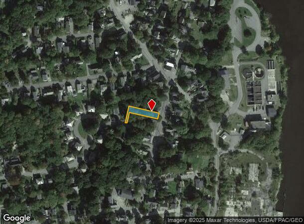  1222 Washington St, Bath, ME Parcel Map