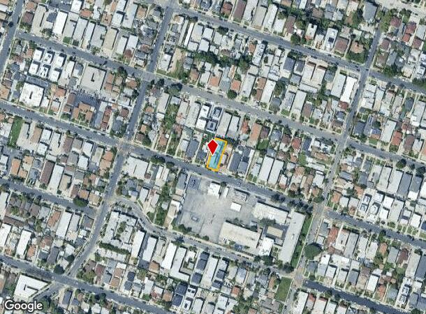  4701 Saturn St, Los Angeles, CA Parcel Map