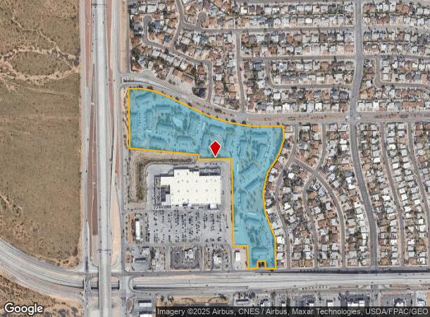  4600 Fairbanks Dr, El Paso, TX Parcel Map