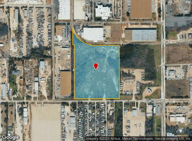  8032 W Ledbetter Dr, Dallas, TX Parcel Map