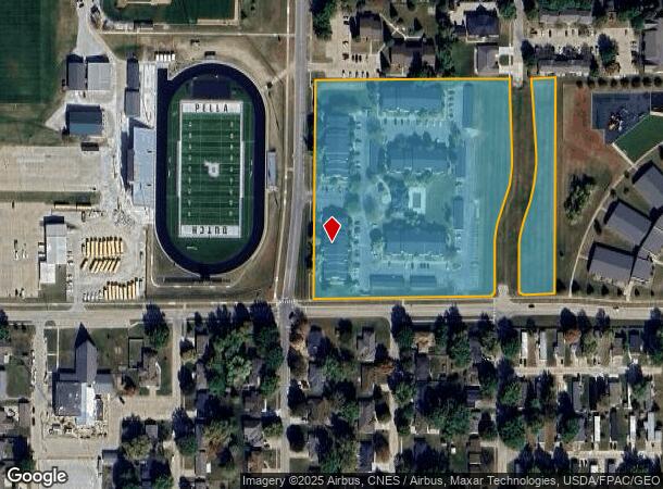  340 E 13Th St, Pella, IA Parcel Map